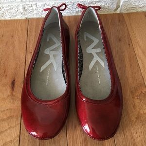 Anne Klein Seana Sport Red Toe Flats